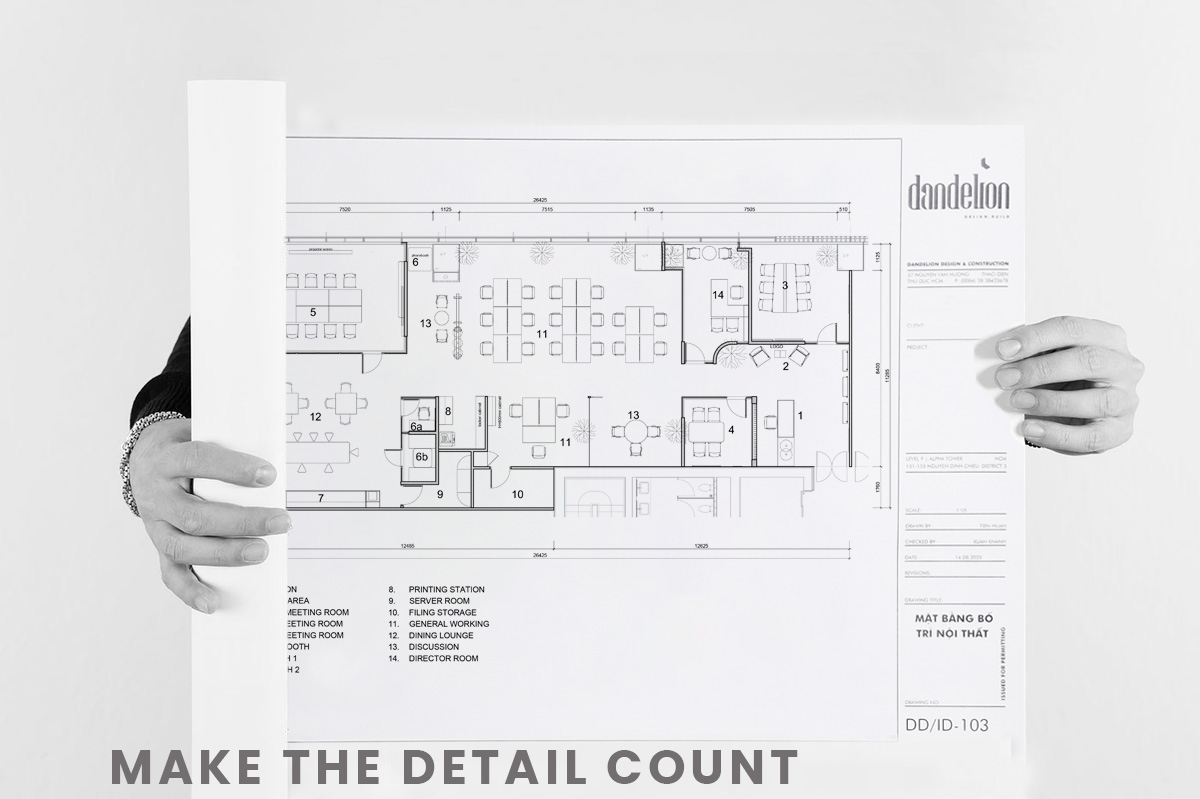 Báo giá thi công – bản vẽ dự án