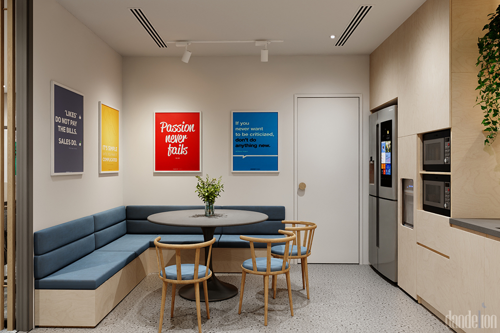 BIS office pantry – a relaxing space for employees