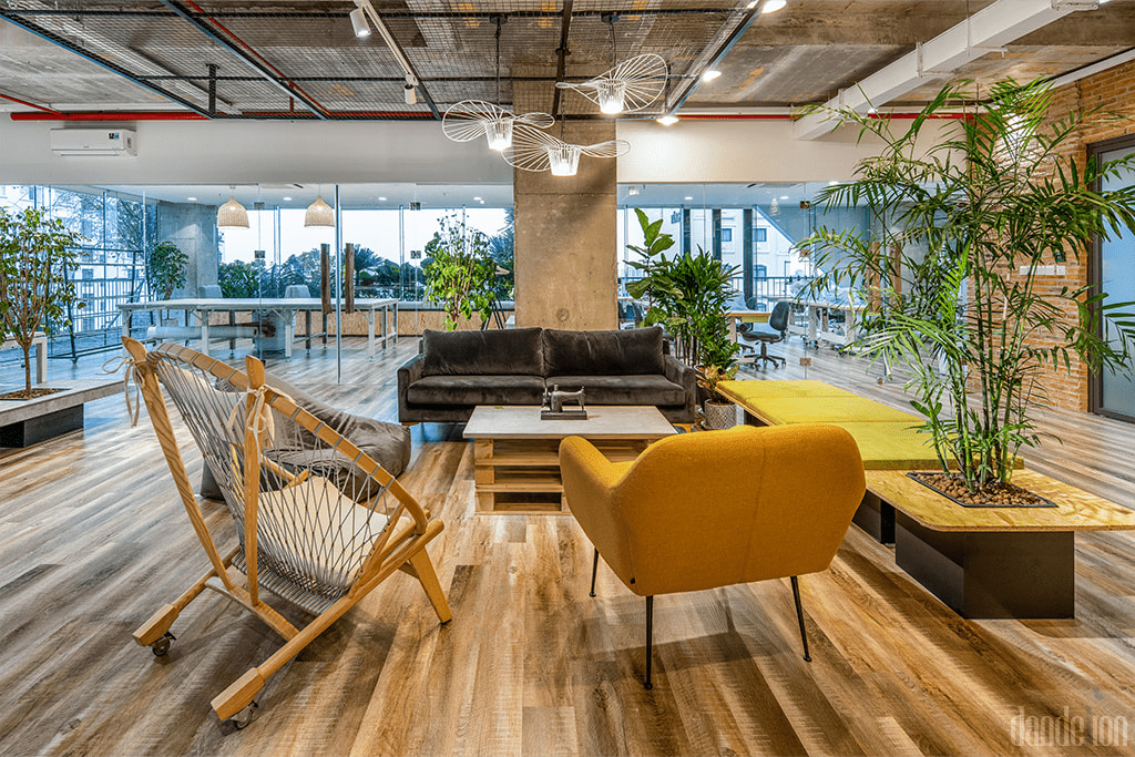 Thi công văn phòng layout mở năng động